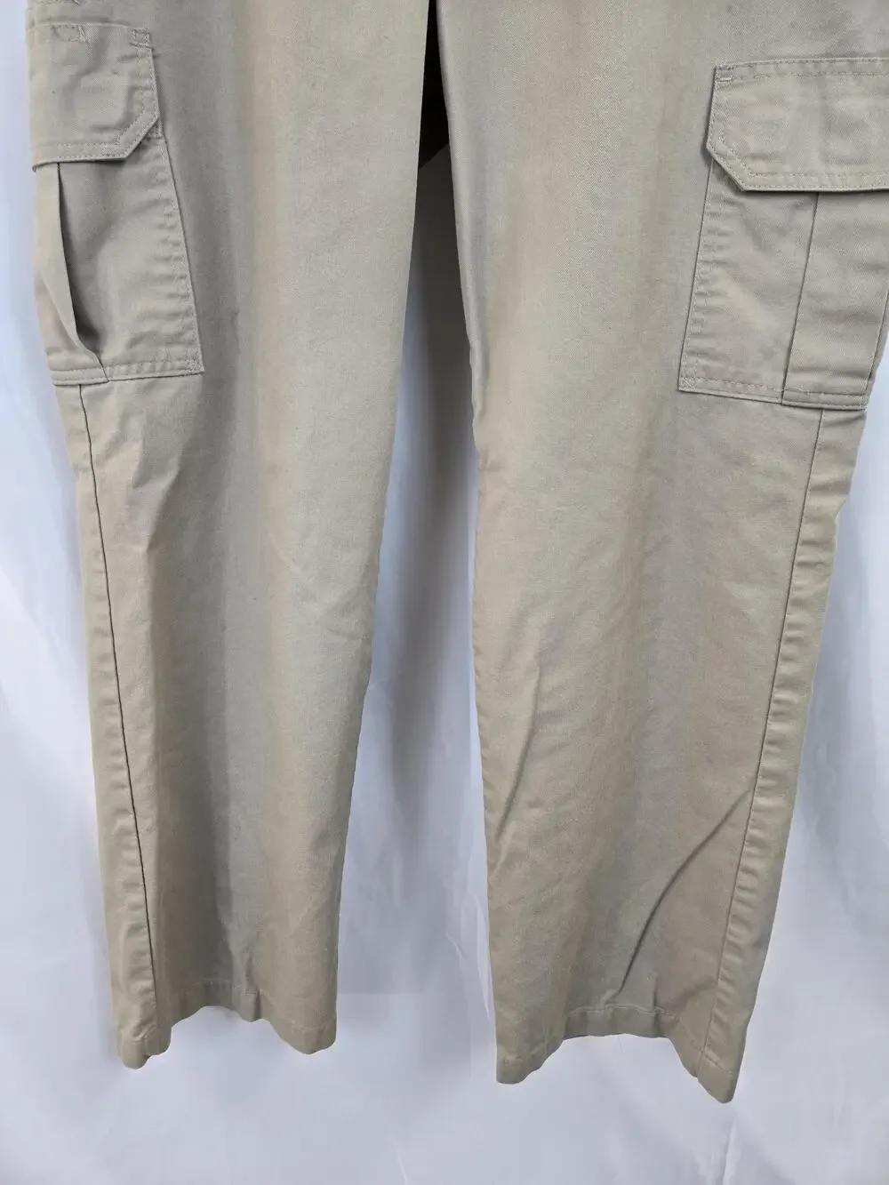 Dickies Cargo Pants Mens 36x32 Beige Regular Straight Canvas Workwear Utility